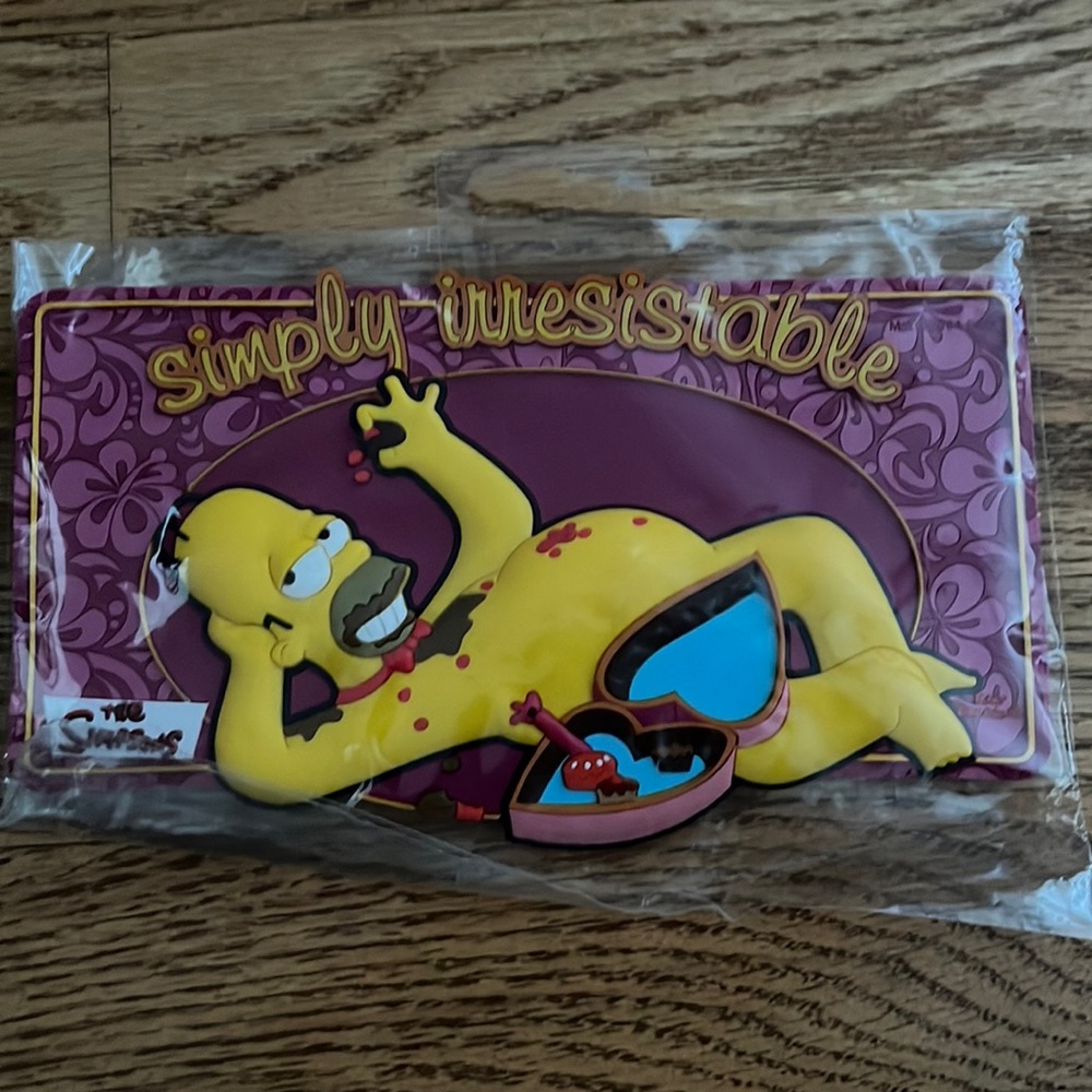 C Character UK Vintage 2001 The Simpsons HOMER 3-D Rubber Door Plaque